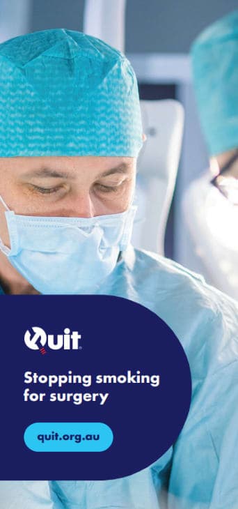 Product image for Stopping smoking for surgery brochure